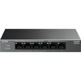 Коммутатор TP-LINK TP-Link LS106LP с 6 портами 10/100 Мбит/с (4 порта PoE) Коммутатор TP-LINK TP-Link LS106LP с 6 портами 10/100 Мбит/с (4 порта PoE)